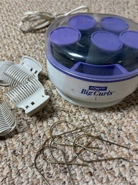 Big Curls Electric Hot Rollers - Purple & White